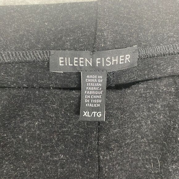 Eileen Fisher Pants Womens Extra Large Gray Pull On Elastic Waist Tapered Casual - Picture 2 of 10